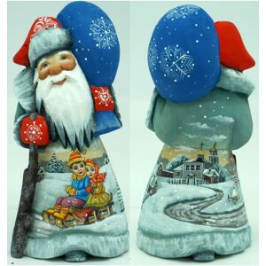 G.DeBrekht Woodcarved and Hand Painted Old World Christmas Joy Santa Figurine - Multi