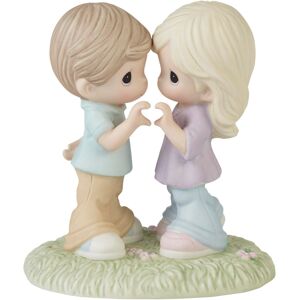 Precious Moments Love Will Keep Us Together Bisque Porcelain Figurine - Multicolored