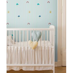 Joules Whatever the Weather Icons Wallpaper - Haze Blue