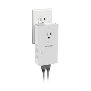 Netgear Powerline 2000 + Extra Outlet - White