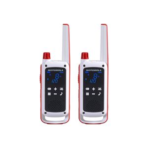 Motofrs Motorola Solutions T478 35 mi. Red Cross Emergency Preparedness Two-Way Radio w/Charging Dock 2-Pack - White