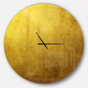 Design Art Designart Oversized Modern Round Metal Wall Clock - 36 x 36 - Gold