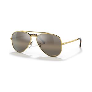 Ray-Ban Unisex Polarized Sunglasses, RB3625 New Aviator - Gold-Tone/Brown