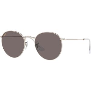 Ray-Ban Unisex Round Metal Legend Gold Sunglasses, RB3447L - Silver