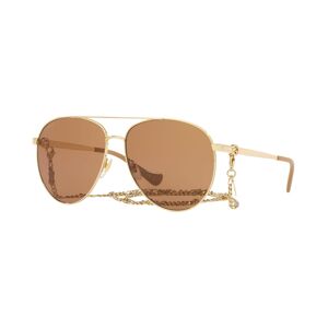 Gucci Women's Sunglasses, GG1088S 62 - Gold-Tone, Brown