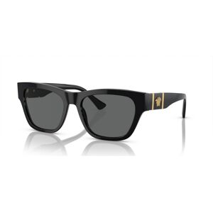 Versace Men's Low Bridge Fit Sunglasses VE4457F - Black