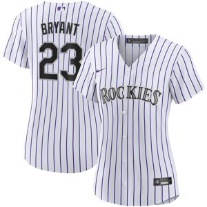 Nike Women's Nike Kris Bryant White, Purple Colorado Rockies Replica Player Jersey - White, Purple