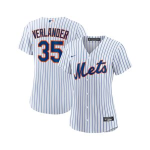 Women's Nike Justin Verlander White, Royal New York Mets Home Replica Player Jersey - White, Royal