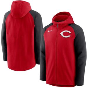 Nike Men's Nike Red and Black Cincinnati Reds Authentic Collection Full-Zip Hoodie Performance Jacket - Red, Black