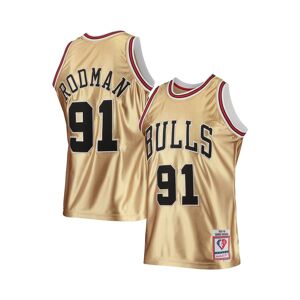 Mitchell & Ness Men's Mitchell & Ness Dennis Rodman Gold Chicago Bulls 75th Anniversary 1997-98 Hardwood Classics Swingman Jersey - Gold