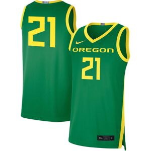 Nike Men's 21 Apple Green Oregon Ducks Limited Basketball Jersey - Apple Green