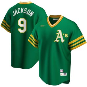 Nike Men's Reggie Jackson Kelly Green Oakland Athletics Road Cooperstown Collection Player Jersey - Kelly Green