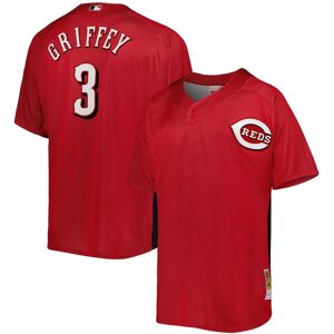 Mitchell & Ness Men's Mitchell & Ness Ken Griffey Jr. Red Cincinnati Reds Cooperstown Collection Mesh Batting Practice Jersey - Red