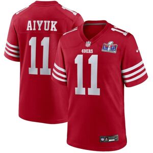 Men's Nike Brandon Aiyuk Scarlet San Francisco 49ers Super Bowl Lviii Game Jersey - Scarlet