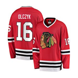 Fanatics Men's Eddie Olczyk Red Chicago Blackhawks Premier Breakaway Retired Player Jersey - Red