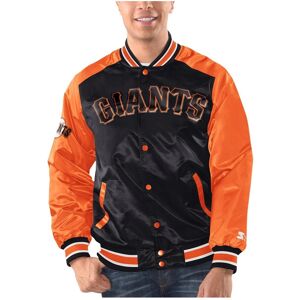 Men's Starter Black, Orange San Francisco Giants Varsity Satin Full-Snap Jacket - Black, Orange