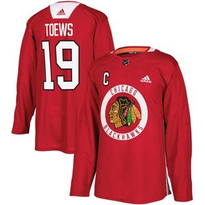 Adidas Men's Jonathan Toews Red Chicago Blackhawks Practice Player Jersey - Red