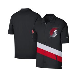 Nike Men's Nike Black, Red Portland Trail Blazers 2021/22 City Edition Therma Flex Showtime Short Sleeve Full-Snap Collar Jacket - Black, Red