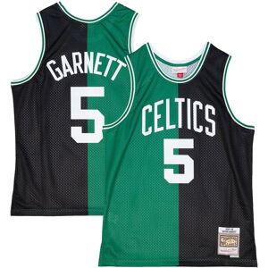 Men's Mitchell & Ness Kevin Garnett Black, Kelly Green Boston Celtics Hardwood Classics 2007-08 Split Swingman Jersey - Black, Kelly Green