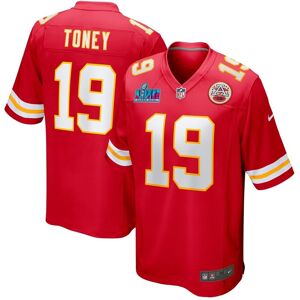 Nike Men's Nike Kadarius Toney Red Kansas City Chiefs Super Bowl Lvii Patch Game Jersey - Red