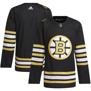 Adidas Men's adidas Black Boston Bruins 100th Anniversary Authentic Jersey - Black