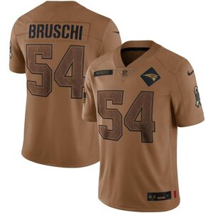 Nike Men's Nike Tedy Bruschi Brown Distressed New England Patriots 2023 Salute To Service Retired Player Limited Jersey - Brown