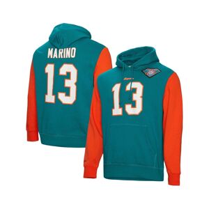 Mitchell & Ness Men's Mitchell & Ness Dan Marino Aqua Miami Dolphins Retired Player Name and Number Pullover Hoodie - Aqua