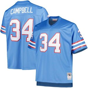 Mitchell & Ness Men's Mitchell & Ness Earl Campbell Light Blue Houston Oilers Big and Tall 1980 Retired Player Replica Jersey - Light Blue