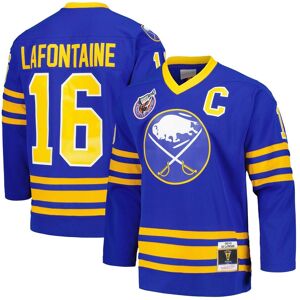 Men's Mitchell & Ness Pat LaFontaine Royal Buffalo Sabres Captain Patch 1992/93 Blue Line Player Jersey - Royal