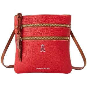 Dooney & Bourke Women's Dooney & Bourke Los Angeles Angels Pebble Triple-Zip Core Crossbody Purse - Red