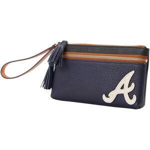 Dooney & Bourke Dooney Bourke Atlanta Braves Infield Double-Zip Wristlet - Midnight B