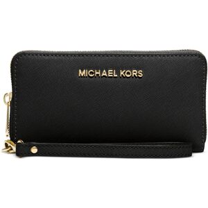 Michael Michael Kors Jet Set Large Flat Multifunction Phone Case - Black/Gold