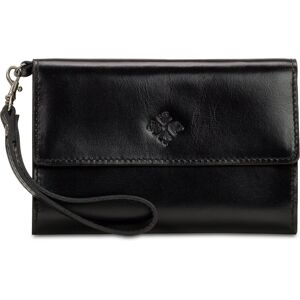 Patricia Nash Marsiliana Mirror Leather Wristlet - BLACK