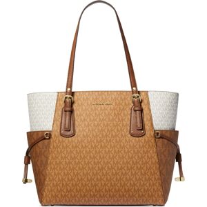 Michael Kors Michael Michael Kors Voyager East West Tote - Pale Peanut/chestnut/luggage Barolo/whit