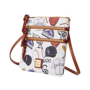 Dooney & Bourke Women's Dooney & Bourke Colorado Rockies Game Day Triple-Zip Crossbody Purse - White