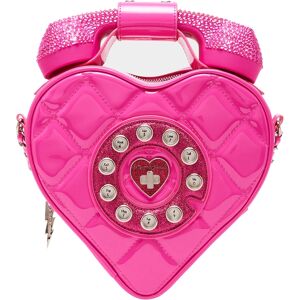 Betsey Johnson Phone Tag Crossbody - Pink