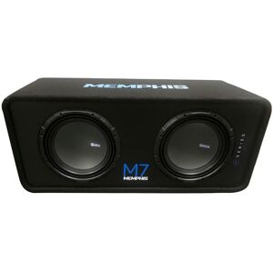 Memphis Audio Dual 12 inch M7 Loaded Subwoofer Enclosure - Black