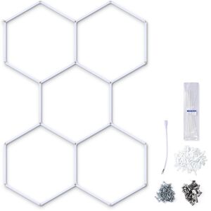 Yescom Upgrade Hexagon Led Light Honeycomb Car Detail Garage Workshop Retail Studio 24 Pack - White