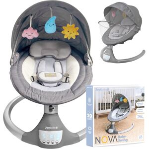 Jool Baby Nova Baby Swing for Newborns - Electric Motorized Infant Swing, Bluetooth Music, 10 Preset Melodies, Remote - Jool Baby - Grey