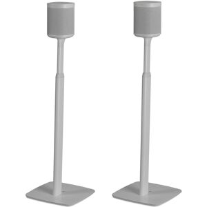 Flexson Adjustable Floorstands for Sonos One or Play:1 - Pair - White