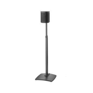 Sanus WSSA1 Adjustable Height Wireless Speaker Stand for Sonos One, Play:1, and Play:3 - Each - Black