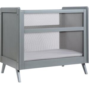 BreathableBaby Breathable Mesh 2-in-1 Mini Crib - Greenguard Gold Certified - Gray