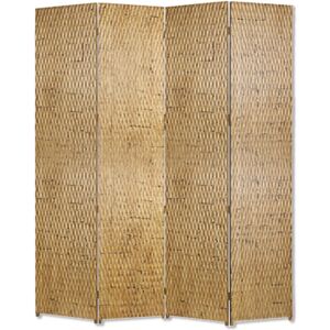 Screen Gems Hand Finished leaf Double sided 4 Panel 7' x 7' Gilded Screen - Gold