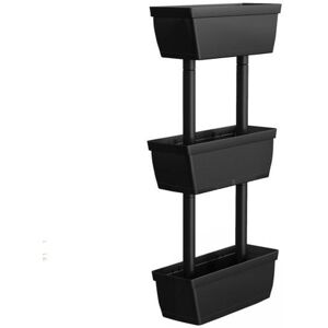 Slickblue 3-Tier Freestanding Vertical Plant Stand for Gardening and Planting Use - Black