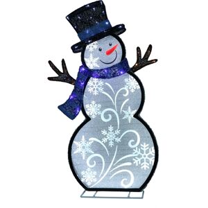 Puleo Lighted Outdoor Snowman with 137 Led Lights, 30