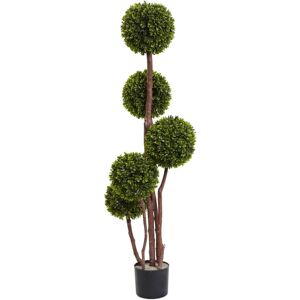 Nearly Natural 4' Boxwood Uv-Resistant Indoor/Outdoor Topiary Tree - Green