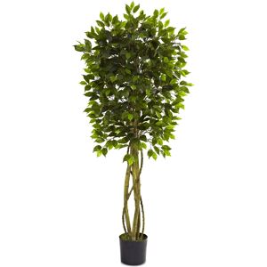 Nearly Natural 5.5' Ficus Uv-Resistant Indoor/Outdoor Tree - Green