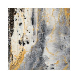 Empire Art Direct 'Bands of Gold A' Frameless Free Floating Tempered Art Glass Wall Art - 38