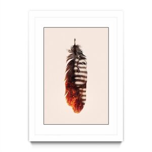 Eyes On Walls Enkel Dika Eternal Flame Ii White Framed Print 24