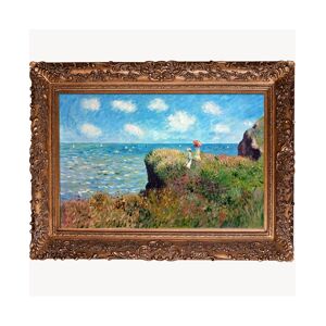 La Pastiche By Overstockart Cliff Walk At Pourville with Burgeon Frame, 33.5